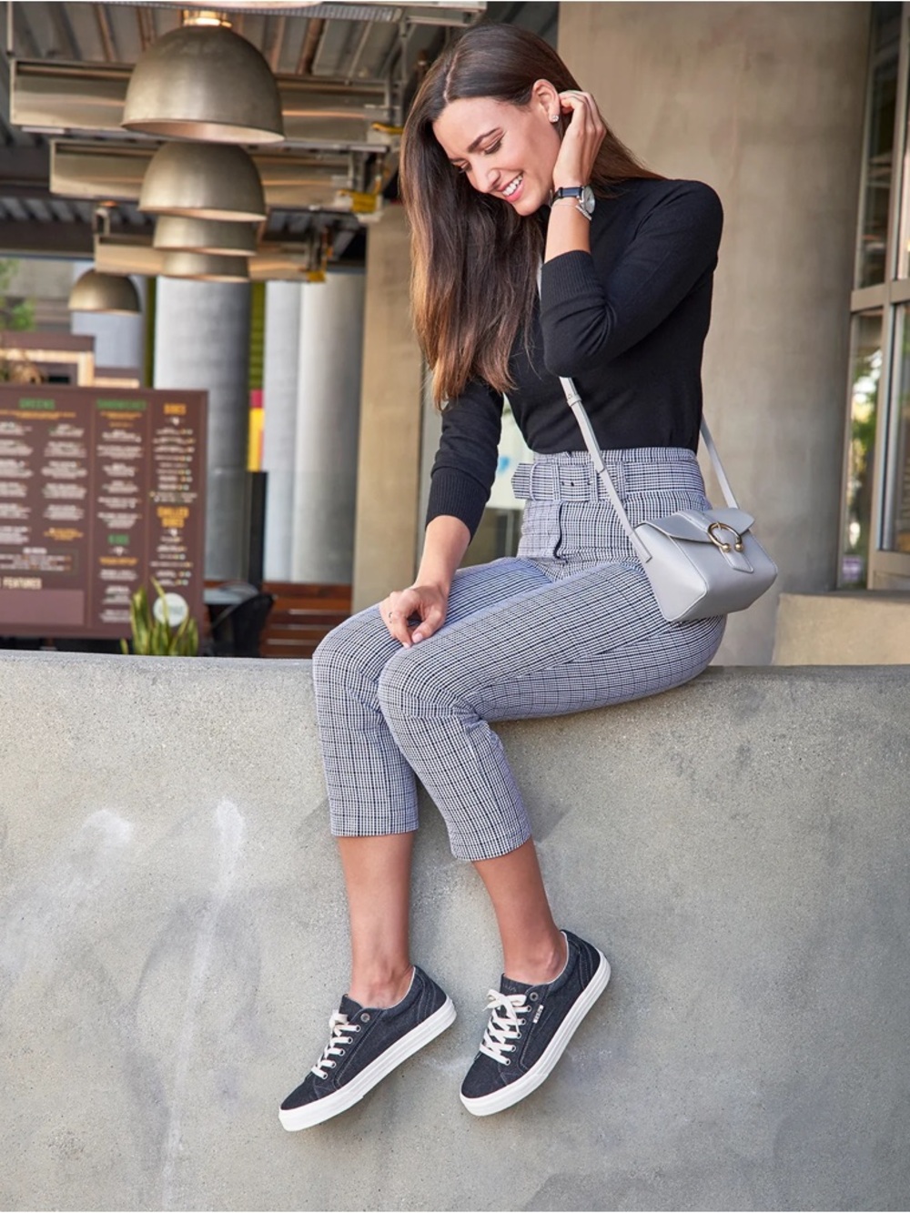 Taos women’s Plim Soul dark gray canvas sneakers.  Size 9.5